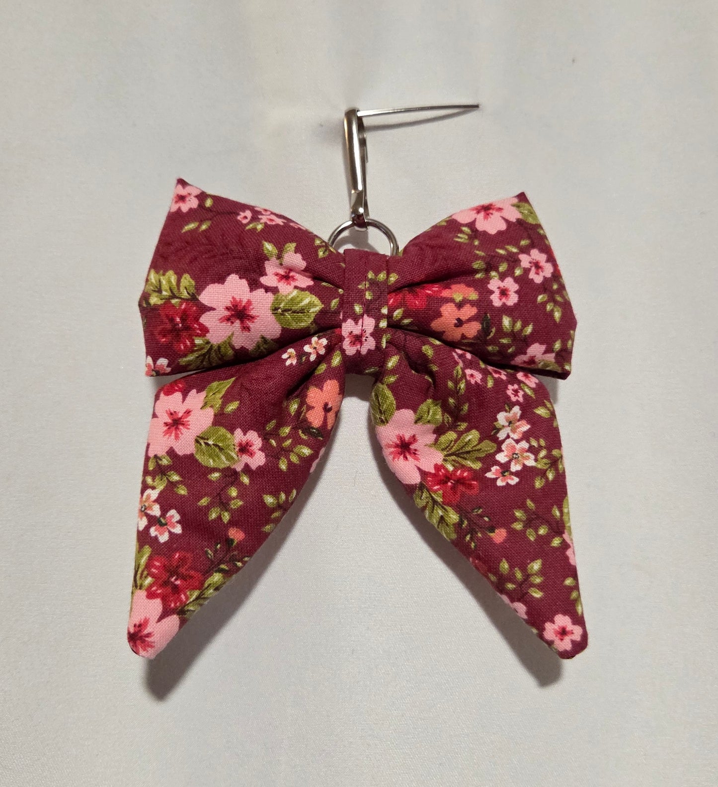 Puff bow keychain