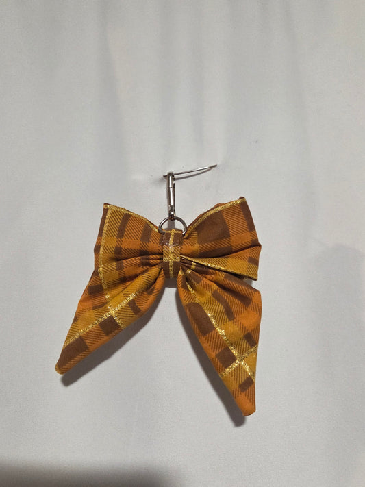 Fall light puff bow key chain