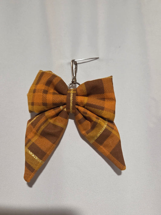 Fall light puff bow key chain
